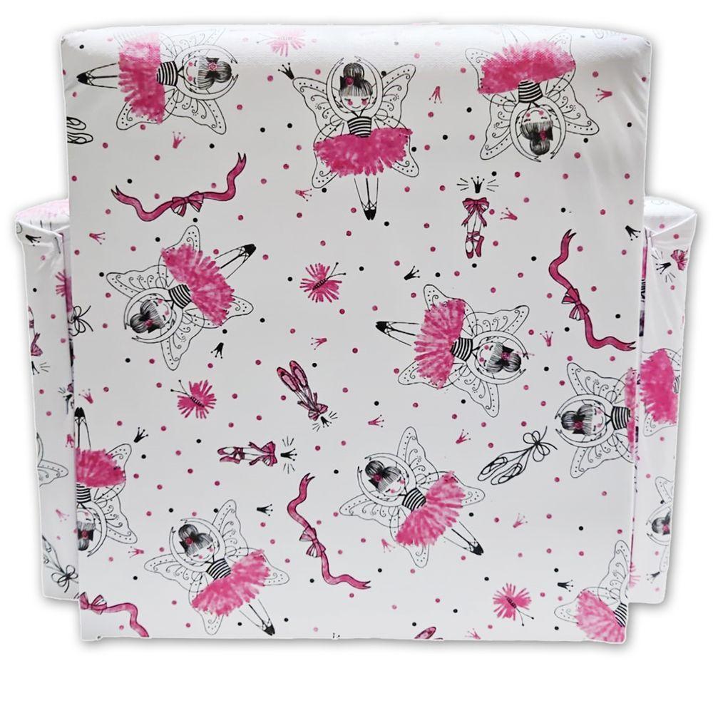 Poltrona Infantil Sofazinho Reforçada Decoração Modelos Bailarina Rosa - 2