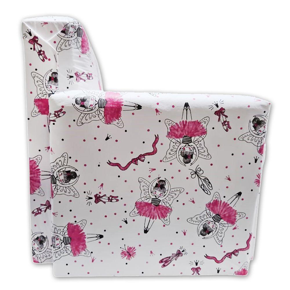 Poltrona Infantil Sofazinho Reforçada Decoração Modelos Bailarina Rosa - 3