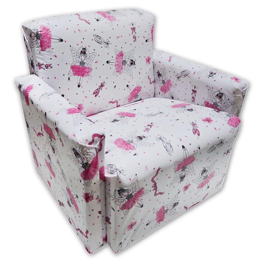 Poltrona Infantil Sofazinho Reforçada Decoração Modelos Bailarina Rosa - 4