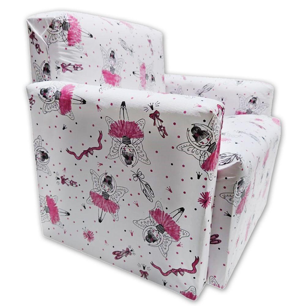Poltrona Infantil Sofazinho Reforçada Decoração Modelos Bailarina Rosa - 7