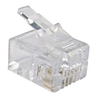 Plug Modular Rj-11 6x4 Para Cabo De Telefone - 1