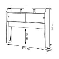 Cabeceira Queen Com Portas Crystal Naturalle E Off White - 2