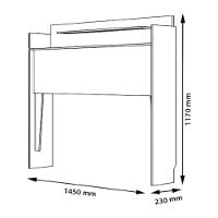 Cabeceira Com 02 Prateleiras Casal Selene Naturalle - 2