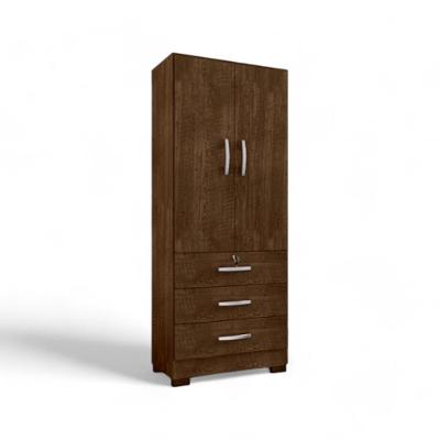 Guarda Roupa Roupeiro Louvre 2 Portas 2 Gavetas Malbec MDF-MDP