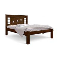 Cama Casal Com Cabeceira Flex Laribella Malbec E Off White - 2