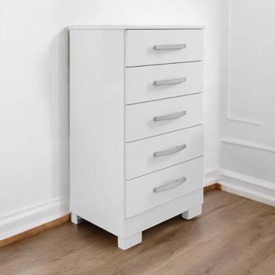 Cômoda Floratta 5 Gavetas MDP 15 mm com Corrediças Telescópicas Branco