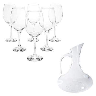 Conjunto De Taças E Decanter Vidro Cristal