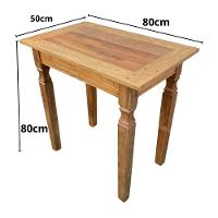 Mesa Madeira Maciça Rústica 80 X 50 Sudeste Rústico - 6