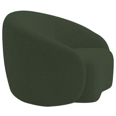 Poltrona Orgânica Luxo Recepção Amore Linho Adj Decor Verde