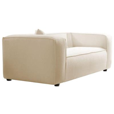 Poltrona Decorativa Cecília Bouclé Adj Decor Bege