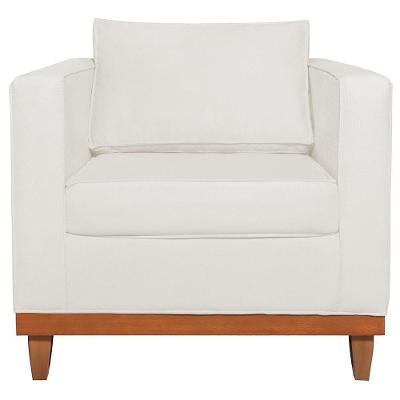 Poltrona Decorativa Europa Bouclé Adj Decor Branco