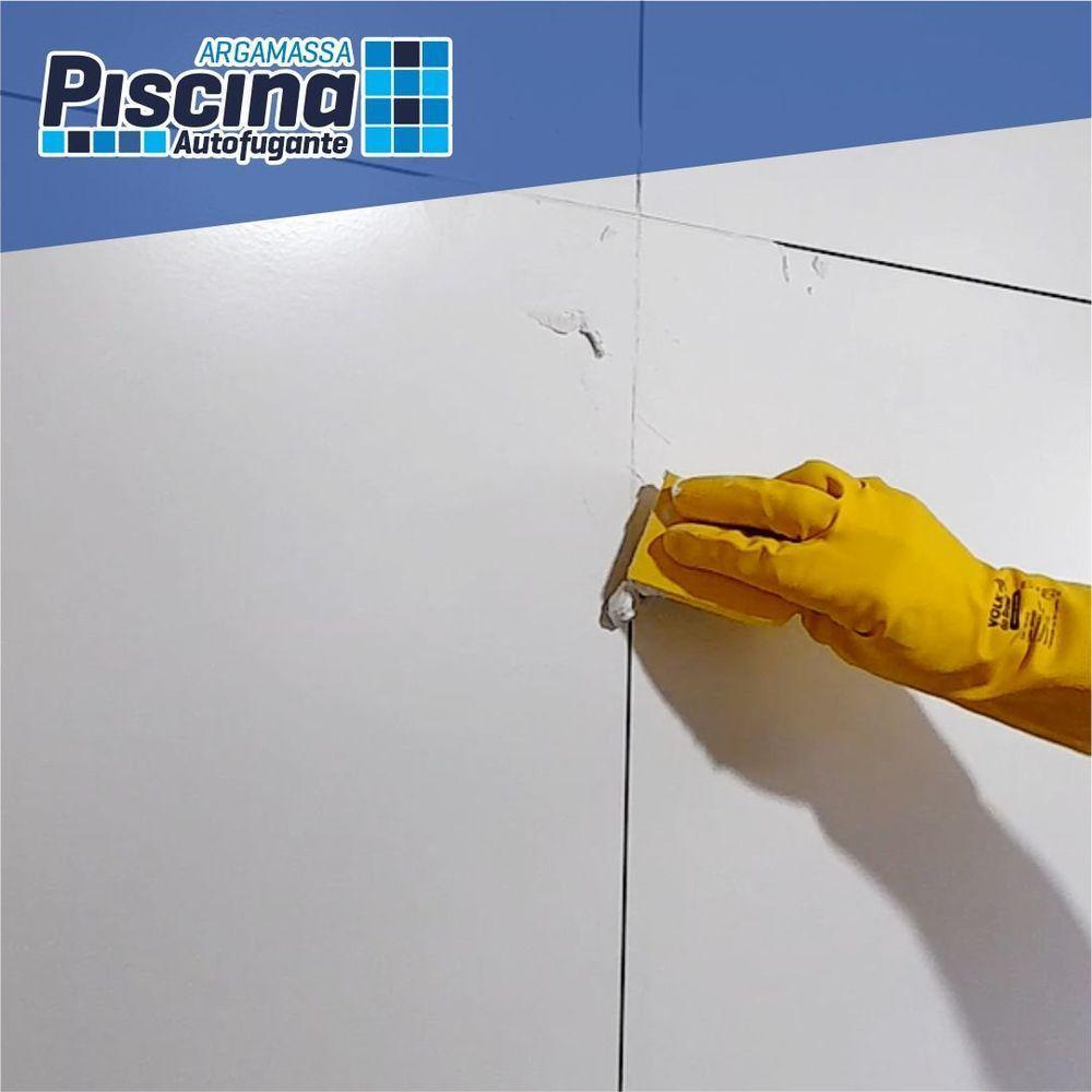 Rejunte Piscina Impermeável Cor Branco 1kg - 6