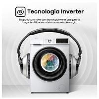 Lava E Seca 11kg Hisense Branca Com 11 Programas De Lavagem Steam Wi-Fi WD3S11 Branco 110V