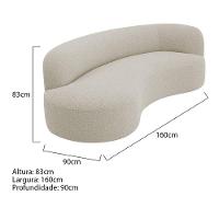 Divã Recamier Orgânico Tokyo 160cm Lado Esquerdo Linho Verde - 8