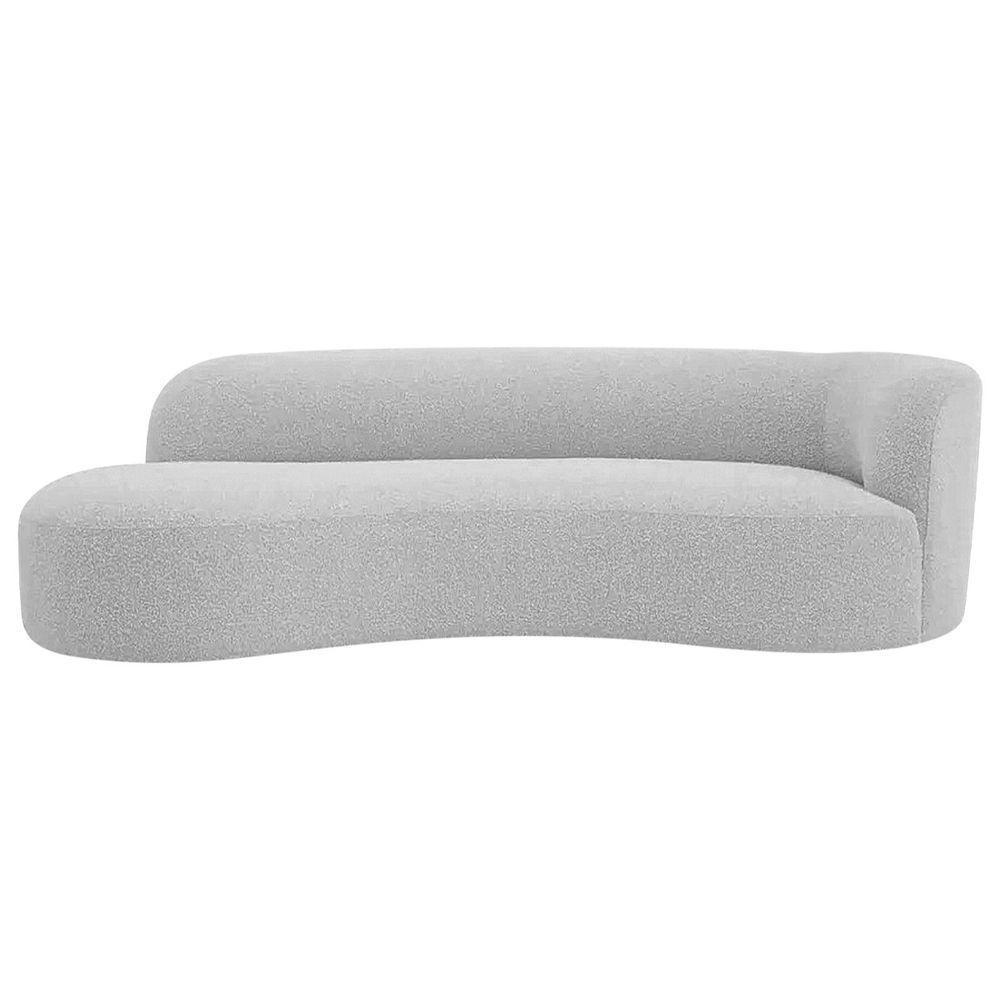 Divã Recamier Orgânico Tokyo 200cm Lado Esquerdo Linho Cinza - 4