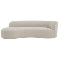 Divã Recamier Orgânico Tokyo 200cm Lado Esquerdo Linho Verde - 5