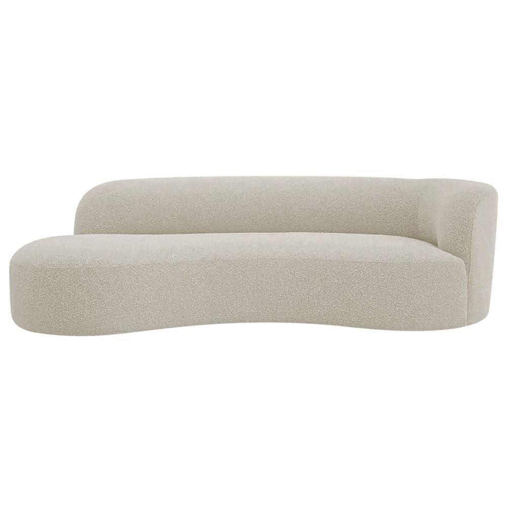 Divã Recamier Orgânico Tokyo 200cm Lado Esquerdo Linho Preto - 5