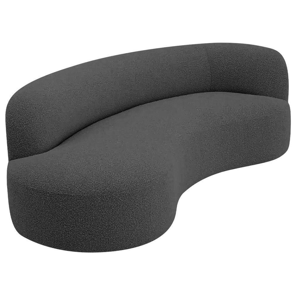 Divã Recamier Orgânico Tokyo 160cm Lado Esquerdo Linho Cinza - 1