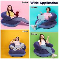 Sofa Poltrona Inflavel Ultra Lounge Cadeira Cama Colchao Portatil Com Kit Reparo Luxo - 3