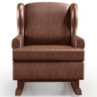 Kit 2 Poltronas Malu Base De Madeira P02 Couríssimo Marrom