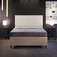 Cabeceira Box Casal King Com Tachas 195 Cm Linho Cru - 7