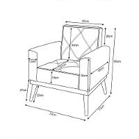 Kit Sofá Retratil Reclinável Bari 1,90 Pillow Mais Poltrona Florença Em Veludo Cinza - 2