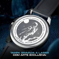 Relogio Masculino Aço Inox Oculos Sol Proteção Uv Boné - 3