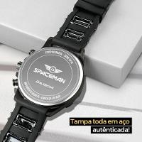 Cordão Prata Grumet Relogio Masculino Aço Inox Pulseira - 7