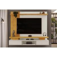 Painel Home P-tv Até 65 Polegadas Leoni Ripado C- Prateleira E Nichos 180x162cm Bali-cedro Dj Móveis - 1