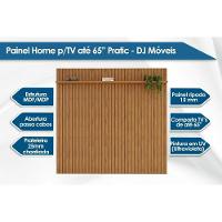 Painel Home P-tv Até 65 Polegadas Pratic Ripado C- Prateleira 183x240cm Cedro Dj Móveis - 6