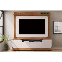 Home P-tv Até 65 Polegadas Vogue Ripado C- Prateleira E Nichos 182x183cm Freijó-off White Dj Móveis - 1