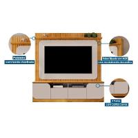 Home P-tv Até 65 Polegadas Vogue Ripado C- Prateleira E Nichos 182x183cm Freijó-off White Dj Móveis - 5