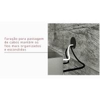 Painel Home P-tv Até 47 Polegadas Smart C- Prateleira E Nichos 120x120cm Cedro-bali Dj Móveis