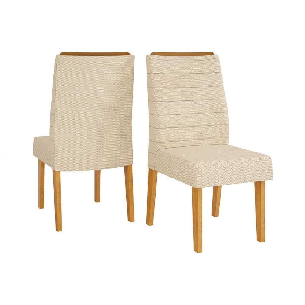 Cadeira Sala De Jantar Ondina Cedro-linho Neve Dj Móveis - 1