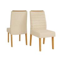 Cadeira Sala De Jantar Ondina Cedro-linho Neve Dj Móveis - 1