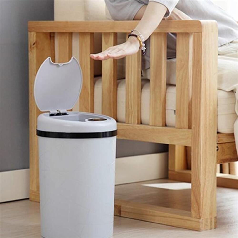 Lixeira Automatica 9 Litros Com Sensor De Abertura Grande Para Banheiro E Cozinha Branca Luxo - 6