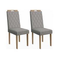 Cadeira Sala De Jantar 2cad153ea Kit 2 Un Eucalipto-cinza Mesclado A031 - 4