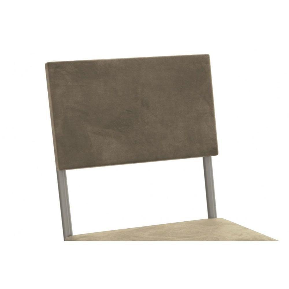 Cadeira Sala De Jantar Zaria 2c128 Aço Kit 2 Uni Niquel-boucle Cinza A056 - 2