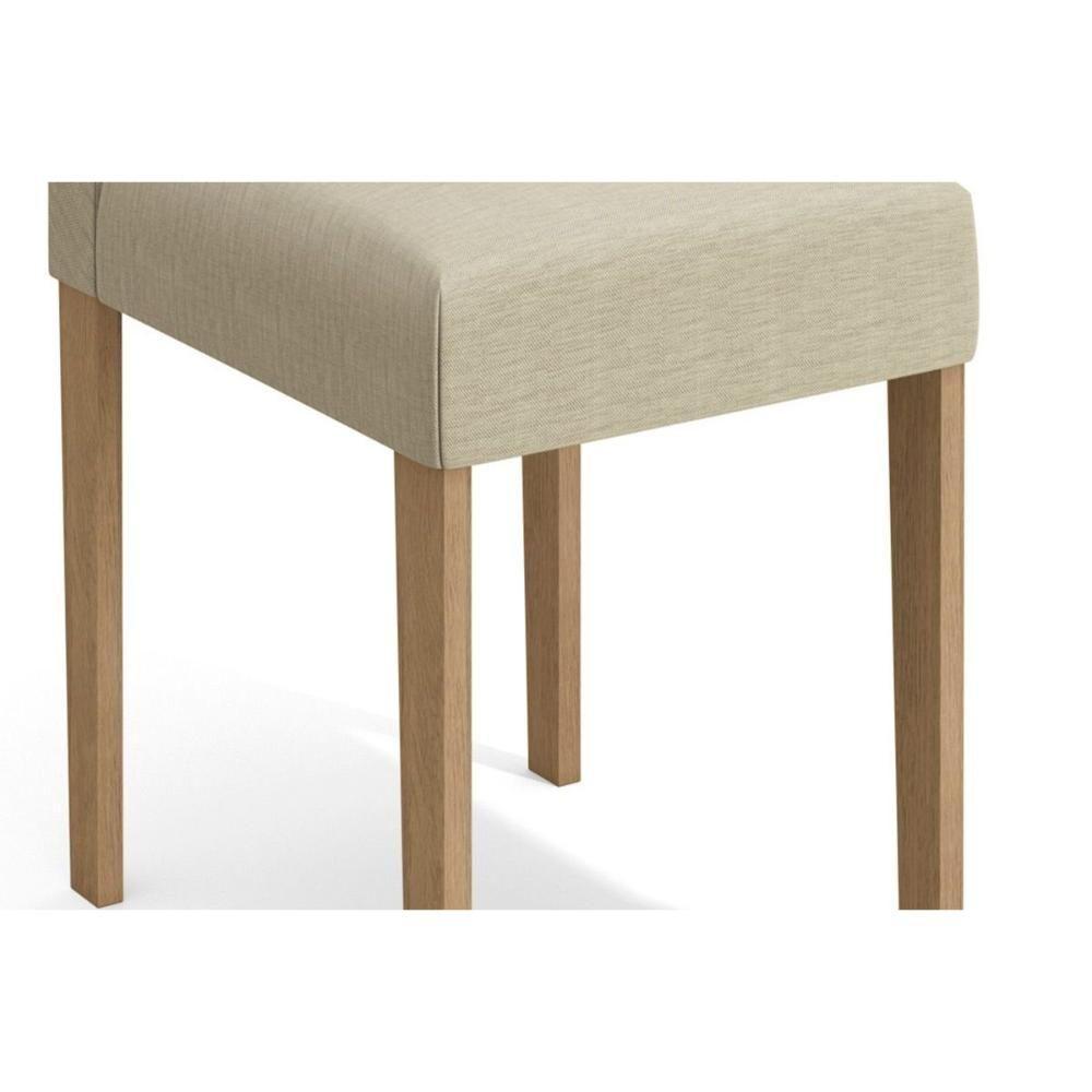 Cadeira Sala De Jantar 2cad150ea Kit 4 Un Eucalipto-veludo Marrom A033 - Kappesberg - 2