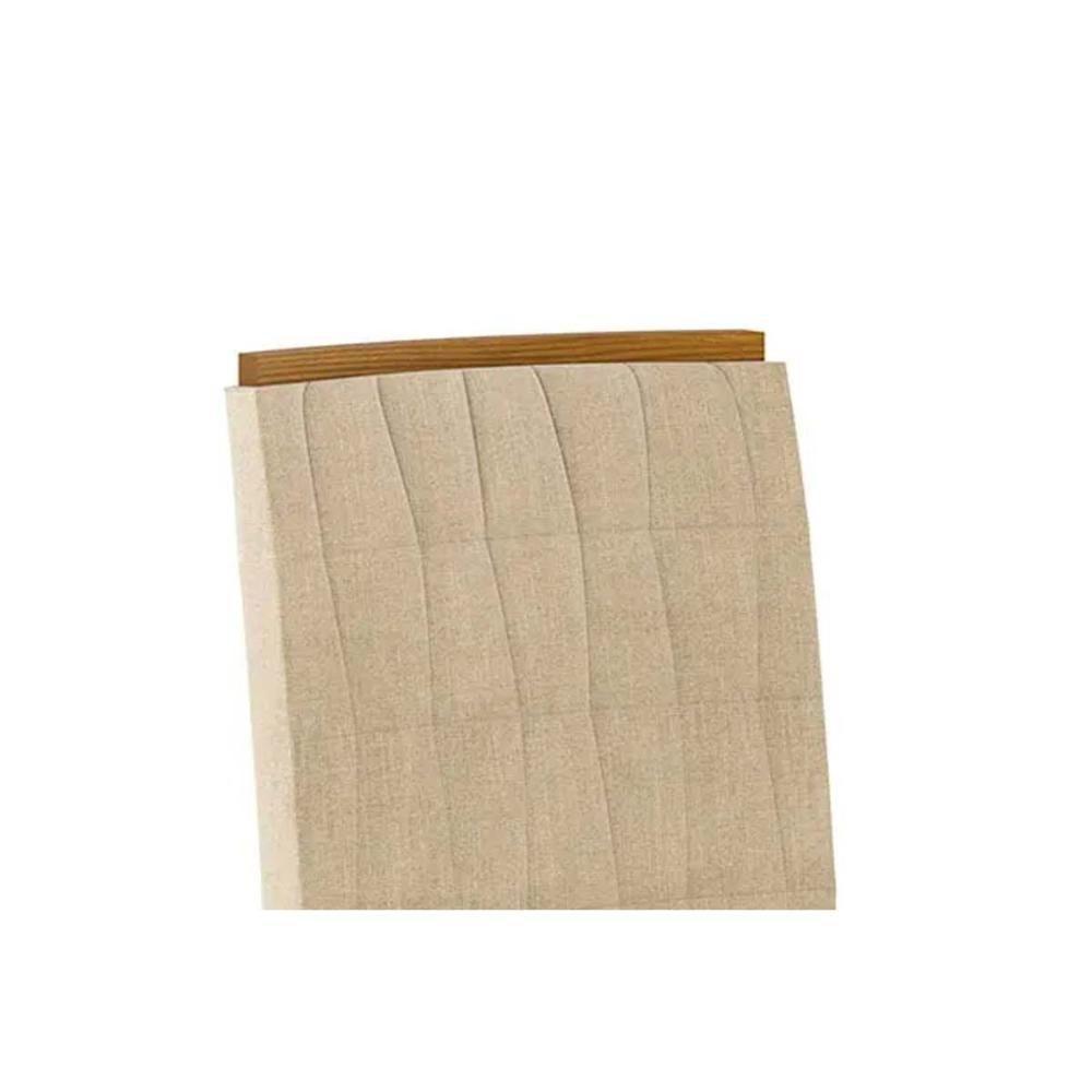 Cadeira Sala De Jantar Tauá Kit 4 Uni Nature-linho - Henn - 2