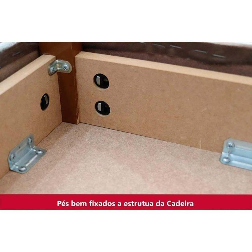 Cadeira Sala De Jantar Tauá Kit 4 Uni Nature-linho - Henn - 7