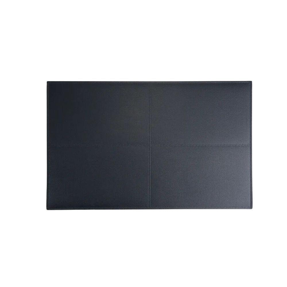 Lugar Americano Retangular Preto Pvc 45x30cm Cromus - 1