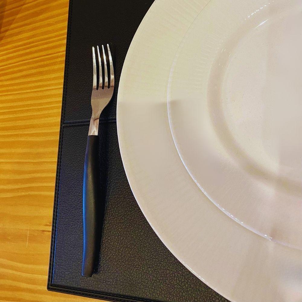 Lugar Americano Retangular Preto Pvc 45x30cm Cromus - 5