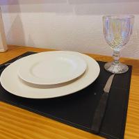 Lugar Americano Retangular Preto Pvc 45x30cm Cromus - 3