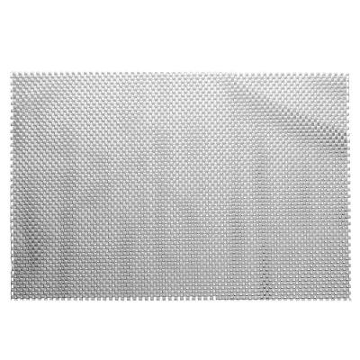Jogo Americano Retangular Mesa Lugar Pvc Antiderrapante Flex Cinza 45x30cm Lyor 1un