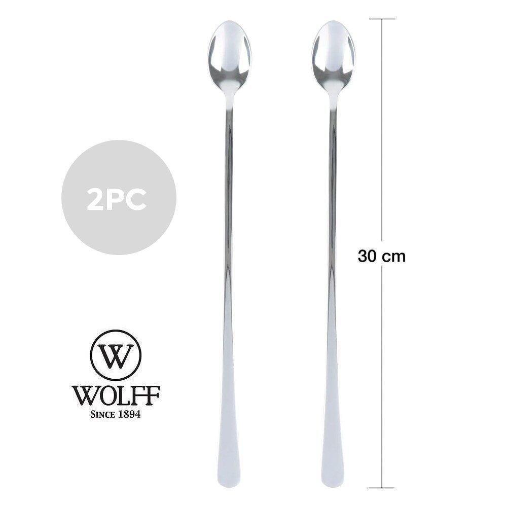 Conjunto 2 Colheres Aço Inox Bailarina 30 Cm Wolff - 3