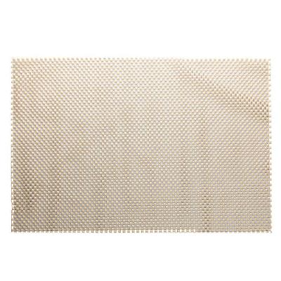 Jogo Americano Retangular Mesa Lugar Pvc Antiderrapante Flex Bege 45x30cm Lyor 1unidade