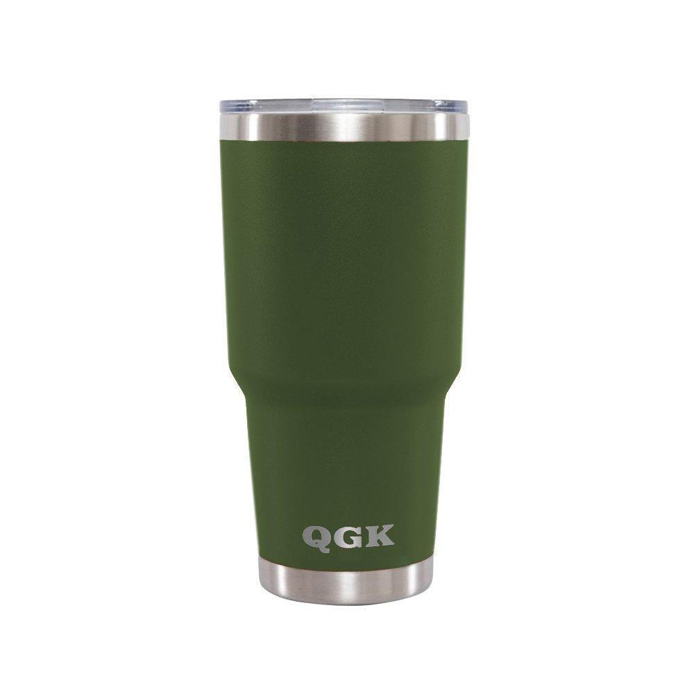 Copo Termico Tumbler 887ml Qgk Verde Militar Com Tampa - 4