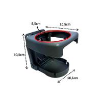 Porta Copo Para Cadeira De Praia Cinza - Zaka - 2