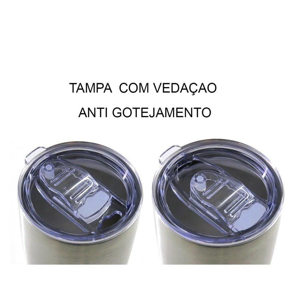 Copo Térmico Cerveja Nautika Avalon 570ml Prata - 4